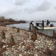 Research station staff return to Cayo Santiago after Hurricane Maria to start assessing conditions on the island. Courtesy of Angelina Ruiz Lambides